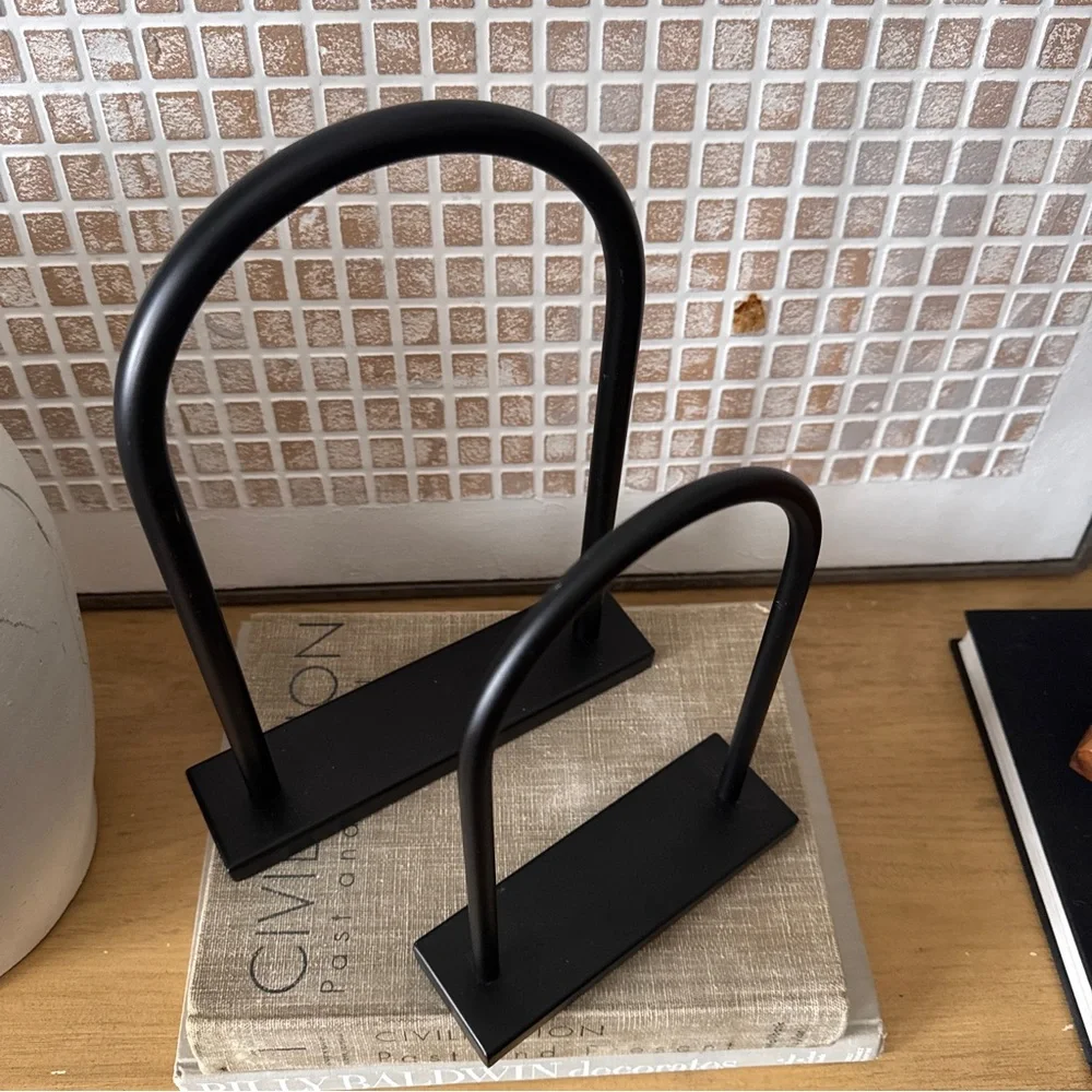 Elegant Medium & Small Metal Arch Tabletop Sculpture | Crate and Barrel